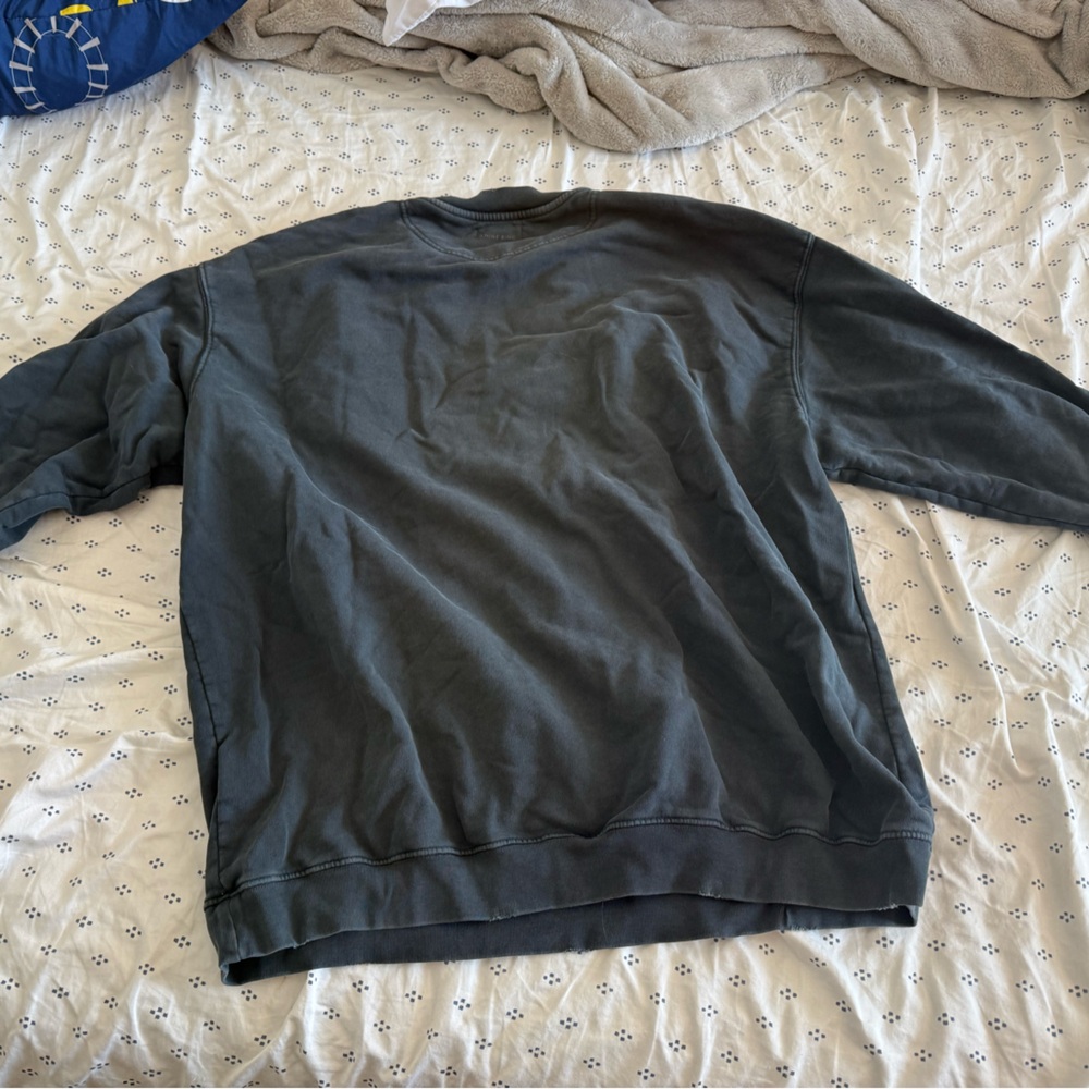 Anine Bing Charcoal Sweatshirt with Eagle and Red Text - Picture 2 of 8